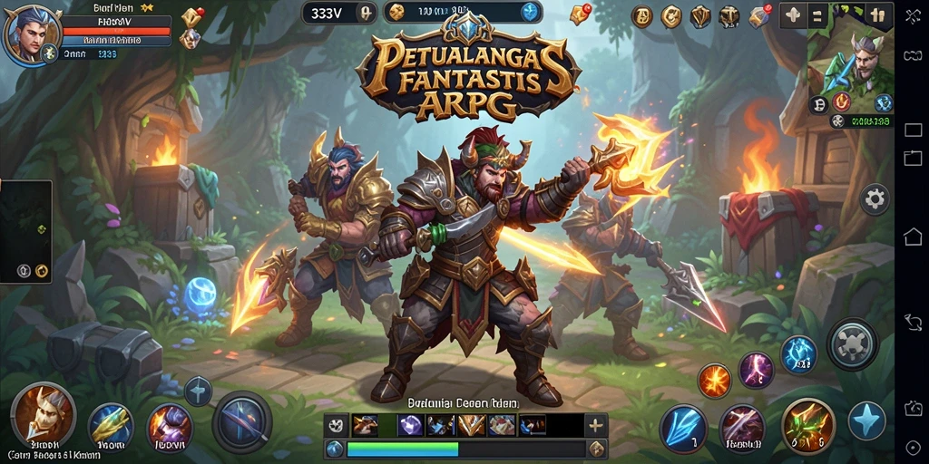 Tampilan gameplay ARPG yang menarik dari 333V.