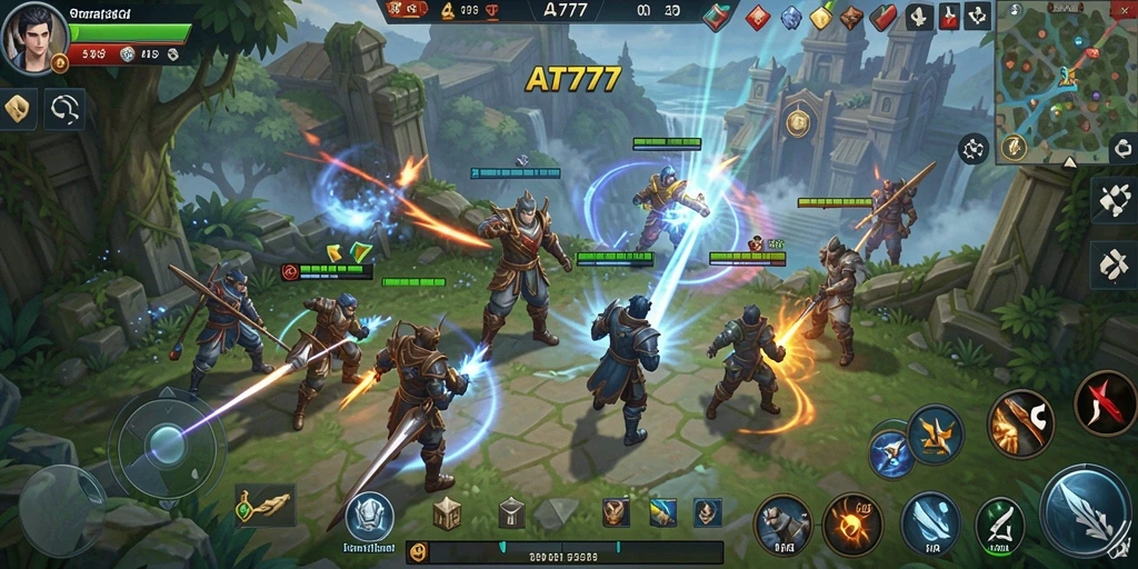 Tampilan gameplay menegangkan dan mendalam di AT777.