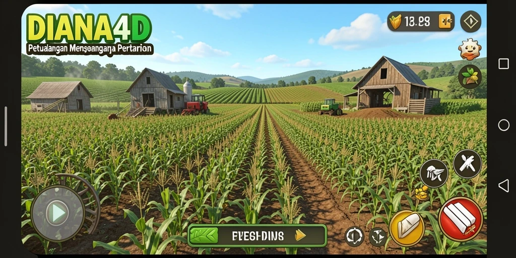 Screenshot menampilkan gameplay seru dan interaktif DIANA4D.