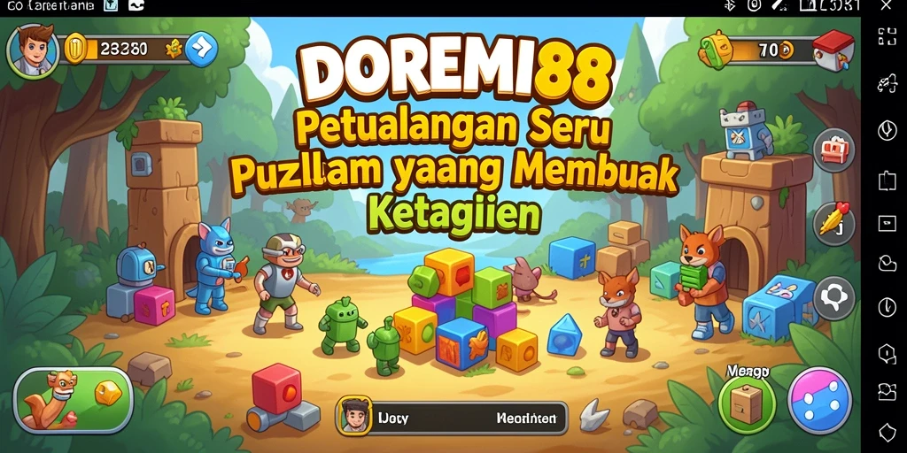 Screenshot gameplay DOREMI88 menampilkan keseruan menyelesaikan puzzle.