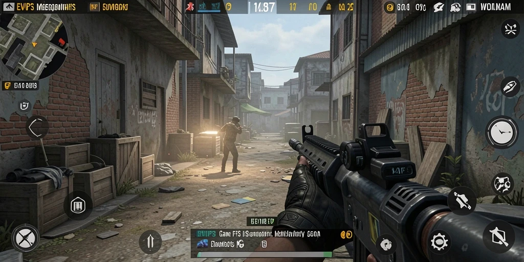 Gameplay intens dalam EVIP3 dengan pertempuran seru.