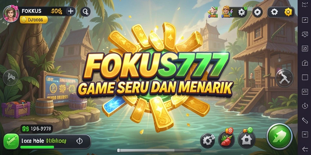 Tampilan gameplay FOKUS777 dengan karakter menarik dalam mode Idle.