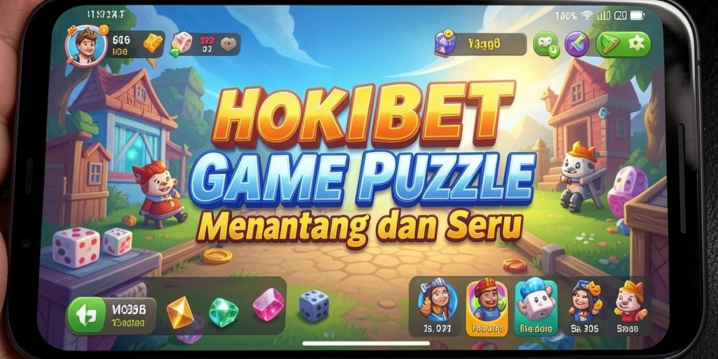 Screenshot menunjukkan gameplay menarik dan tantangan puzzle HOKIBET.