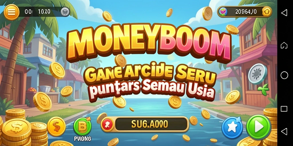 Screenshot gameplay MONEYBOOM menampilkan aksi seru dan karakter menarik.