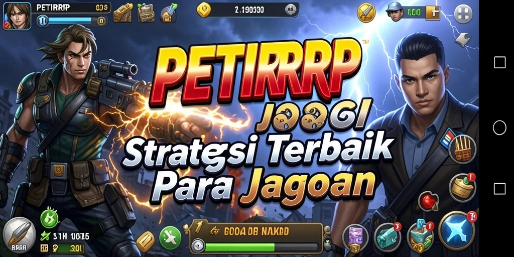 Tangkapan layar gameplay PETIRRP menunjukkan pertempuran strategi yang intens.