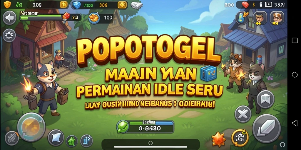 Tampilan gameplay Idle yang menarik dari POPOTOGEL.