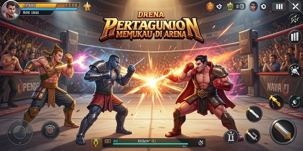 Gambaran dinamis dari pertarungan seru di RP886.