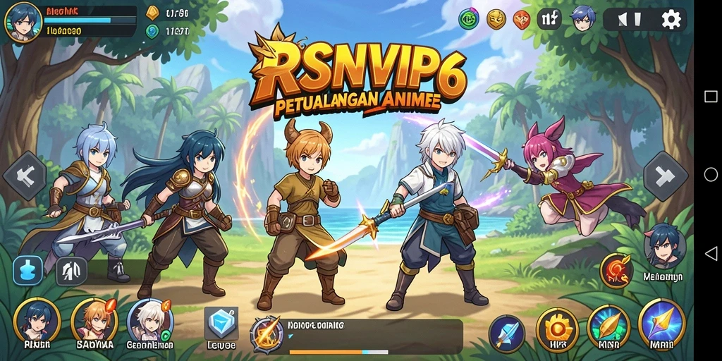Tampilan gameplay RSNVIP6 yang seru dan penuh warna.