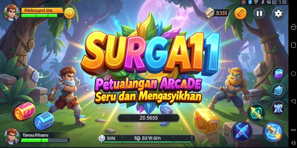 Screenshot menampilkan aksi intens dari gameplay <strong>SURGA11</strong> yang seru dan penuh tantangan.