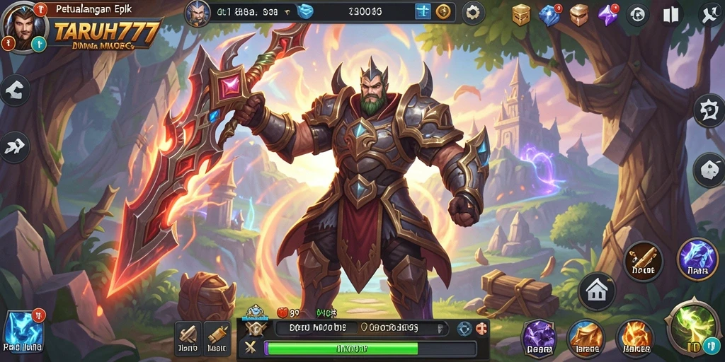 Gameplay menarik dalam dunia petualangan MMORPG yang luas.